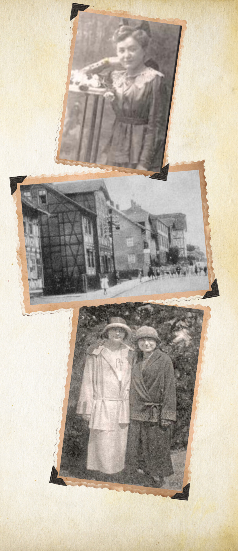 Fotocollage der Familie Levi aus der Nürnberger Straße