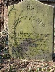 Grabstelle auf dem jüdischen Friedhof